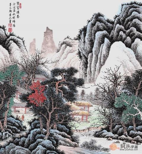 許吉爾山水畫作品如何？許吉爾國(guó)畫山水市場(chǎng)價(jià)格多少！