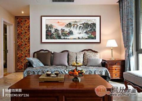 客廳沙發(fā)墻掛畫(huà)推薦！五幅山水國(guó)畫(huà)打造不同美麗的家！