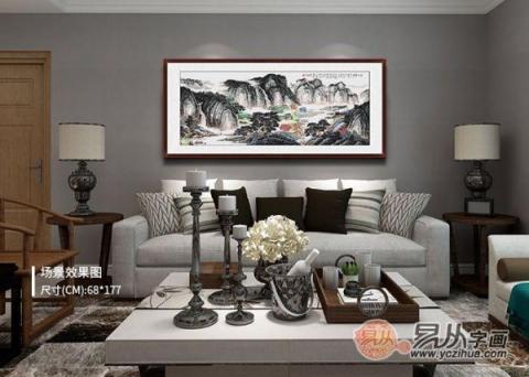 客廳沙發(fā)墻掛畫(huà)推薦！五幅山水國(guó)畫(huà)打造不同美麗的家！