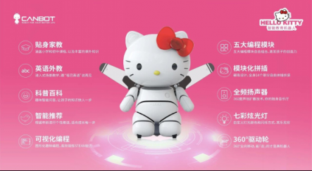 攜手云知聲，康力優(yōu)藍(lán)推首款 Hello Kitty教育機(jī)器人
