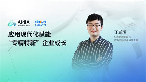 丁威旭：應(yīng)用現(xiàn)代化是“專精特新”企業(yè)成長的關(guān)鍵