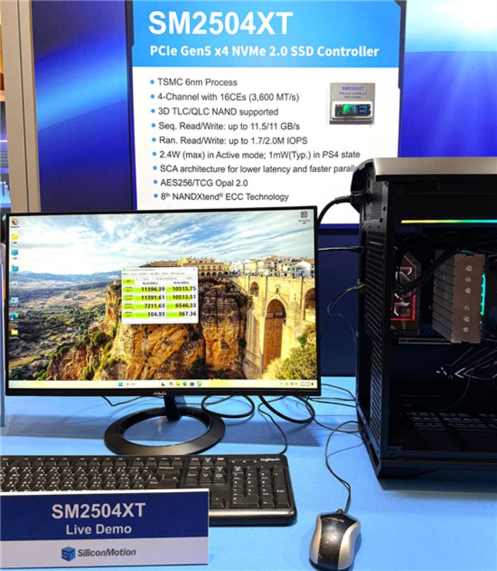 慧榮2025臺北電腦展推全新PCIe Gen5 SSD主控 能效比太強(qiáng)