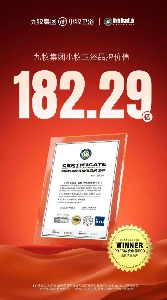 小牧入選中國品牌500強(qiáng)：年輕化戰(zhàn)略如何重塑衛(wèi)浴價值坐標(biāo)